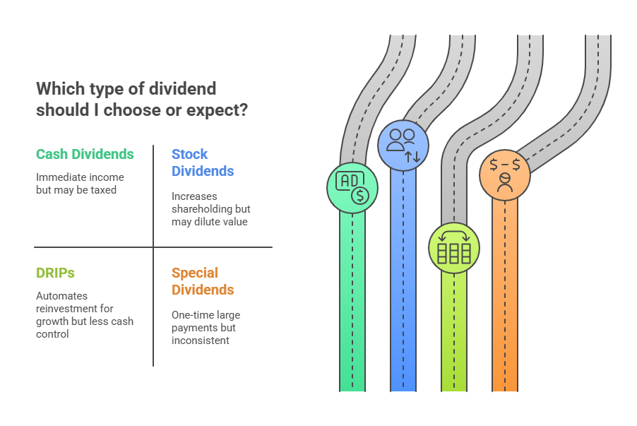 graphics showing stock types